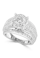 Lab Created Diamond Bridal Ring in 14K White Gold