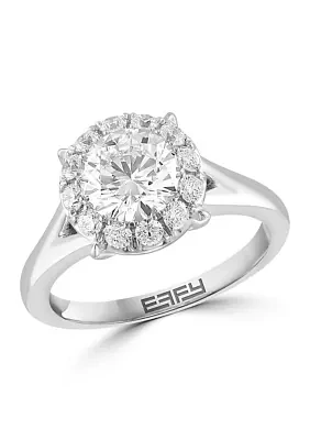 Lab Created Diamond Ring in 14K White Gold