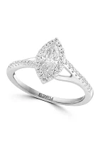 Lab Created Diamond Solitaire Ring in 14K White Gold with 1/2 ct. t.w. Center