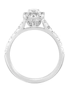 Lab Grown Diamond Ring in 14K White Gold