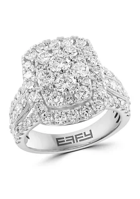 Lab Grown Diamond Ring in 14K White Gold