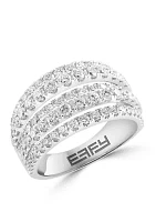 ct. t.w. Lab Grown Diamond Ring in 14K White Gold