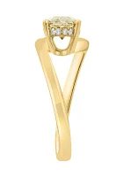 Lab Grown 2.08 ct. t.w. Diamond Marquise Solitaire Ring in 14K Yellow Gold