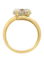 2.07 ct. t.w. Lab Grown Oval Solitaire Ring in 14K Yellow Gold