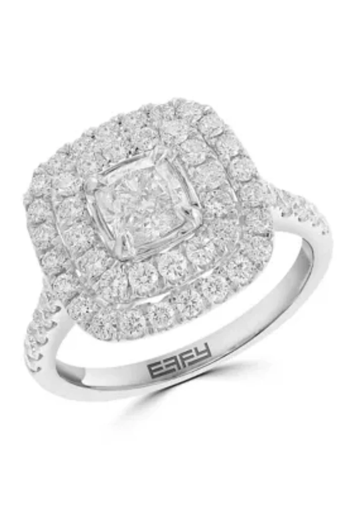 1.49 ct. t.w. Lab-Grown Diamond Ring in 14K White Gold 