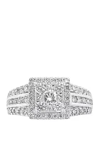  1.44 ct. t.w. Diamond Cluster Ring in 14K White Gold