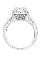  1.44 ct. t.w. Diamond Cluster Ring in 14K White Gold