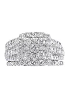 1.94 ct. t.w. Diamond Ring and Band Set in 14K White Gold 