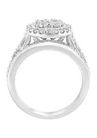 1 ct. t.w. Diamond Bridal Set in Sterling Silver 