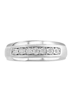 Men's Diamond Ring in Sterling Silver