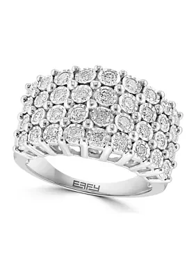 1 ct. t.w. Diamond Statement Ring in Sterling Silver