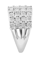 1 ct. t.w. Diamond Statement Ring in Sterling Silver