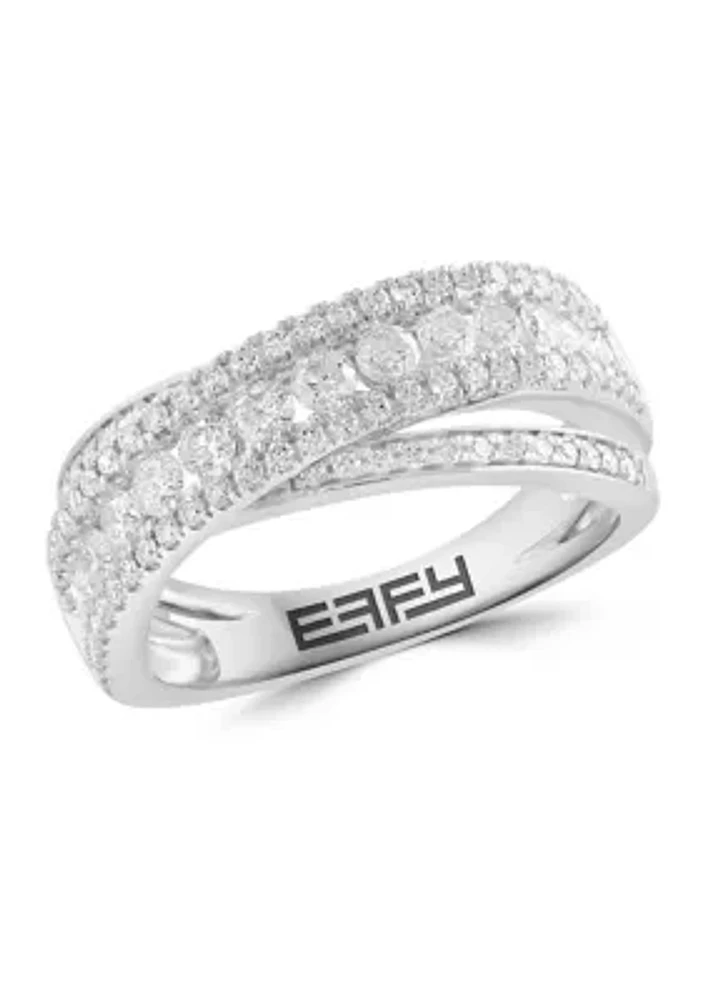 14K White Gold Diamond Ring