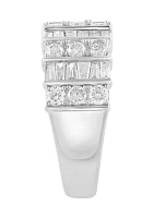 14K White Gold Diamond Ring