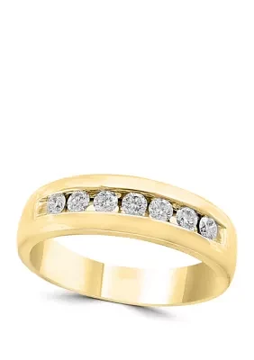 Men's 1/2 ct. t.w. Diamond Band 14k Yellow Gold