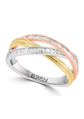 1/3 ct. t.w. Diamond Band Ring In 14K White, Yellow, Pink Gold  