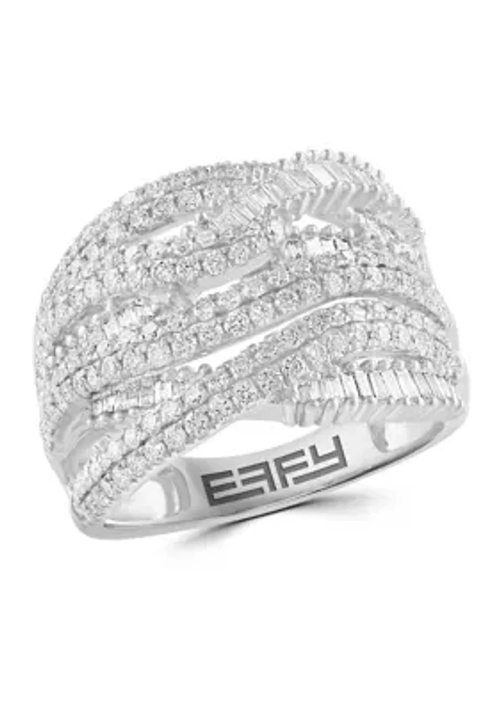 14K White Gold Diamond Ring