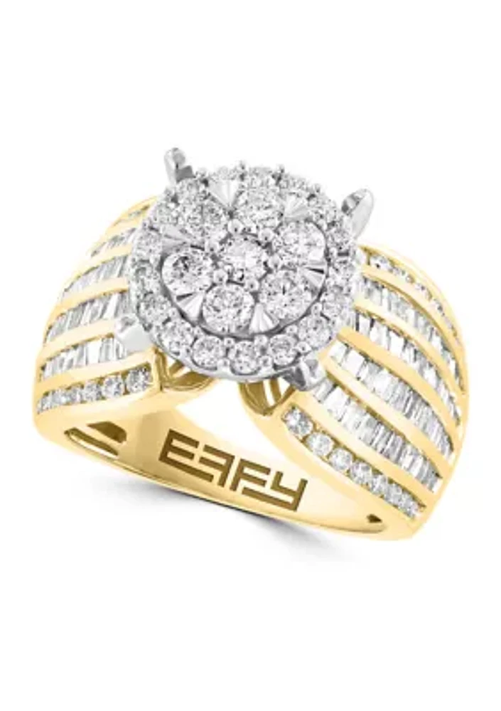 2 ct. t.w. Diamond Ring in 14K White and Yellow Gold