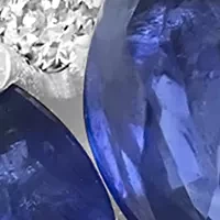 1.78 ct. t.w. Sapphire, 1/10 ct. t.w. Diamond Ring in 14K White Gold