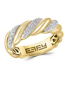  14K Yellow Gold Diamond Ring