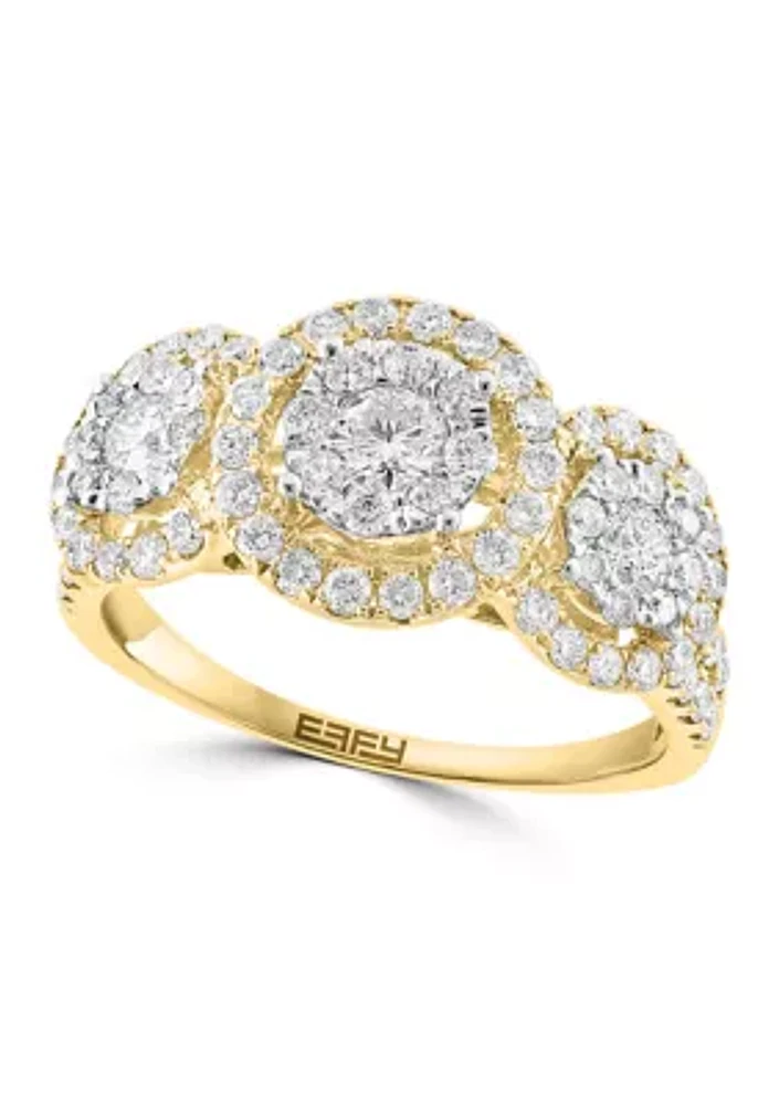 1.2 ct. t.w. Diamond Ring in 14K Yellow Gold