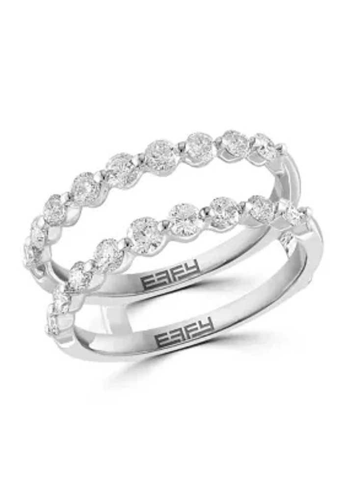 Diamond Ring Guard in 14K White Gold