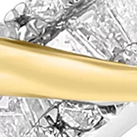 EFFY 14K WHITE & YELLOW GOLD DIAMOND RING