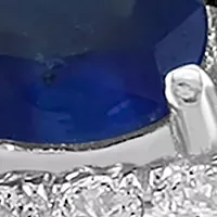 3/8 ct. t.w. Diamond and 1.66 ct. t.w. Sapphire Ring in 14K White Gold 