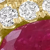 1/3 ct. t.w. Diamond and 2.28 ct. t.w. Ruby Ring in 14K Yellow Gold 