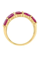 1/3 ct. t.w. Diamond and 2.28 ct. t.w. Ruby Ring in 14K Yellow Gold 