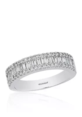 1/2 ct. t.w. Baguette Diamond Ring in 14K White Gold