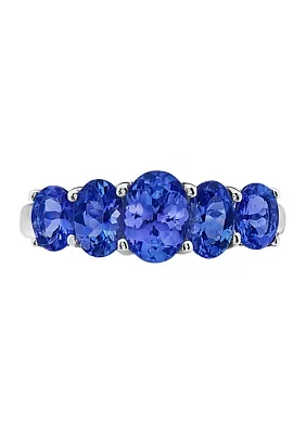 2.15 ct. t.w. Tanzanite Ring in Sterling Silver