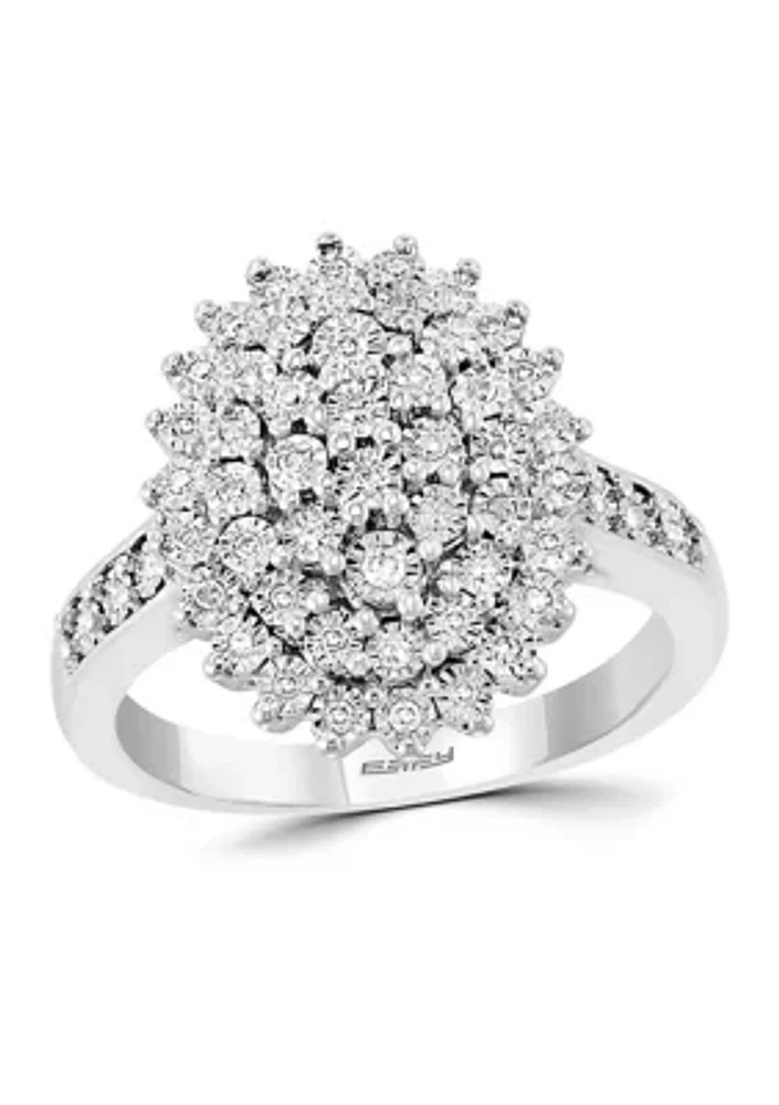 1/4 ct. t.w. Diamond Miracle Set Ring in Sterling Silver