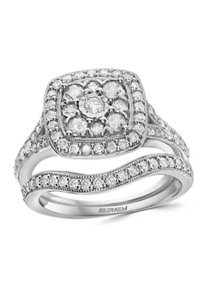 1 ct. t.w. Diamond Ring Set in Sterling Silver