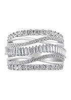 Sterling Silver 1 ct. t.w. Miracle Diamond Ring