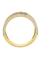 14K Yellow Gold Diamond Ring