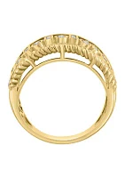 14K Yellow Gold Diamond Ring