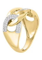 14K Yellow Gold Diamond Ring 