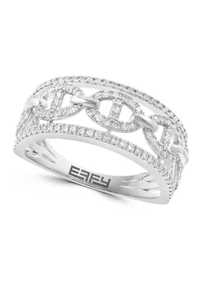 14K White Gold Diamond Ring