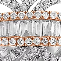 1.09 ct. t.w. Diamond Band in 14k White and Rose Gold 