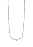 Lab Grown Diamond Tennis Necklace in 14K White Gold