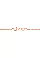 Lab Grown Diamond and Ruby Necklace in 14K Rose Gold