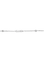 14K White Gold Lab Diamond Necklace