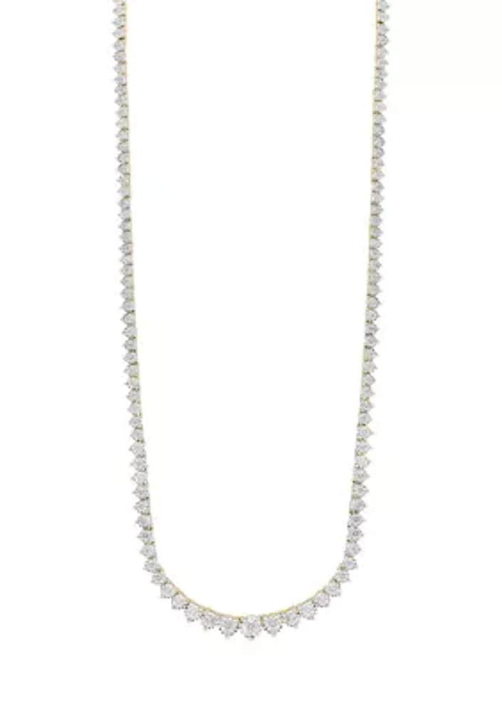 2.91 ct. t.w. Diamond Necklace in 14K White and Yellow Gold