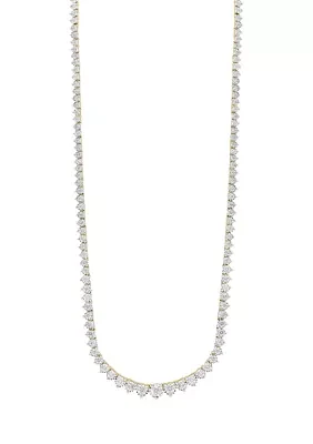 2.91 ct. t.w. Diamond Necklace in 14K White and Yellow Gold