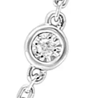 1/4 ct. t.w. Diamond Miracle Set Station Necklace in Sterling Silver