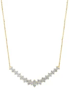 ct. t.w. Diamond Necklace in 14K White and Yellow Gold