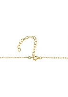 14K Yellow Gold Diamond Necklace