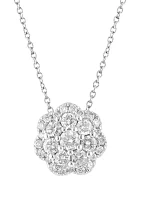 1.01 ct. t.w. Diamond Necklace in 14K White Gold