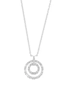 1/2 ct. t.w. Diamond Necklace in 14K White Gold with 18" Rope Chain